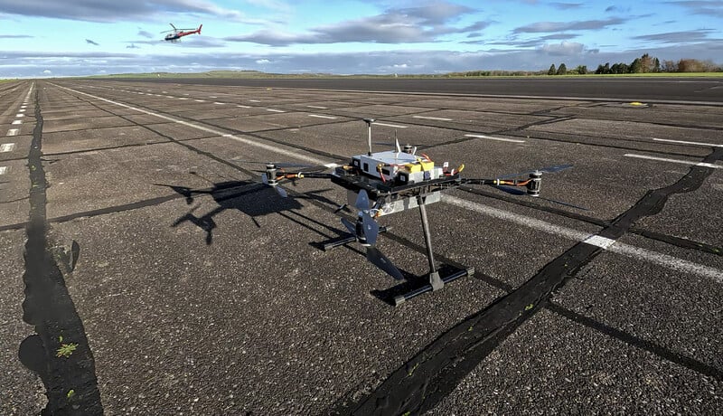 Landmark Exchange of UAS Control Between Airborne Crews