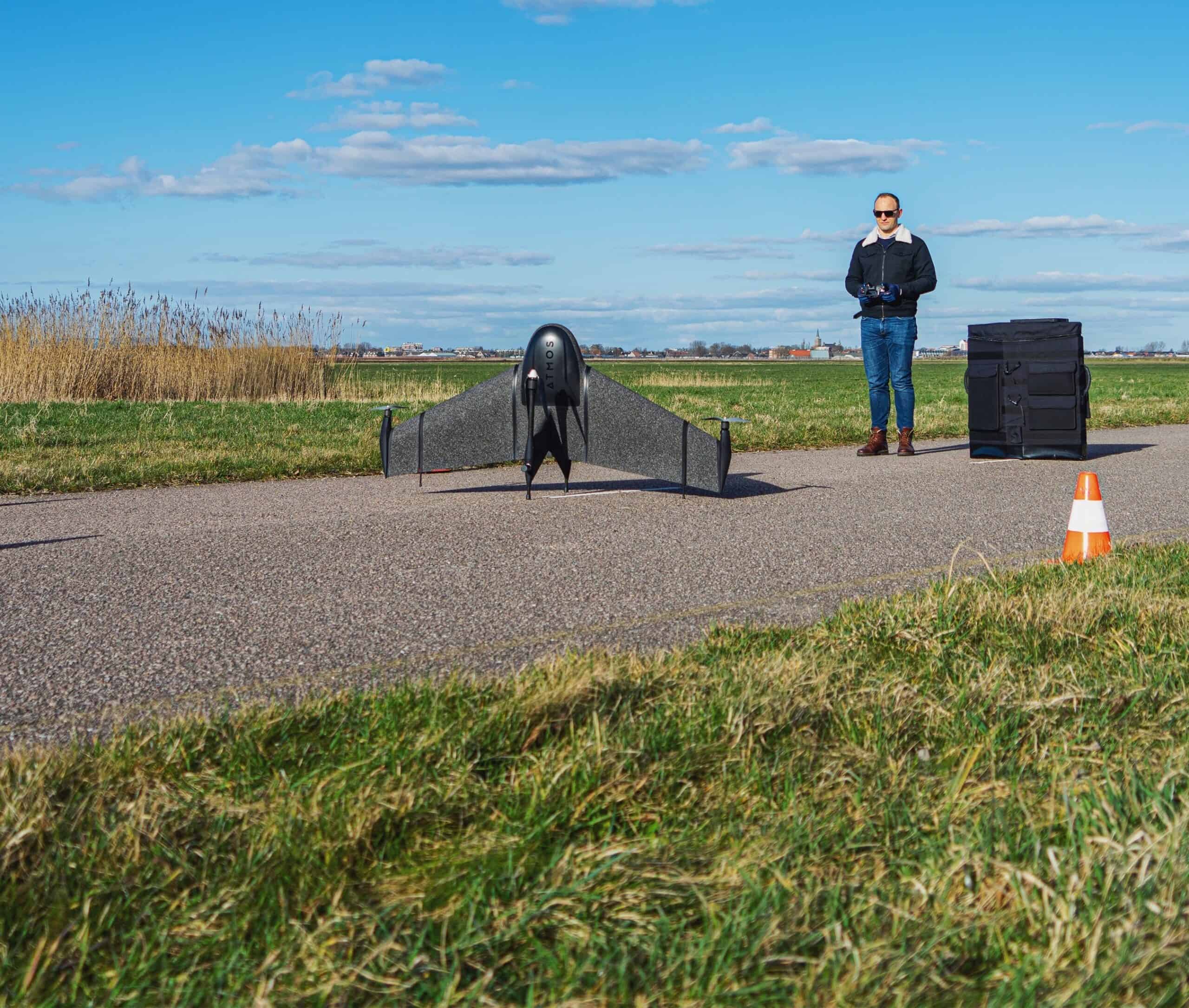 Fixed-wing survey drone