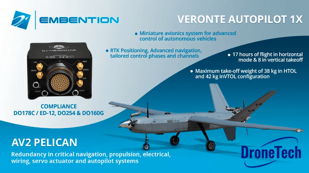 Veronte 1x Autopilot Integrated into VTOL UAV UST