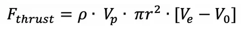 rewritten propeller thrust equation