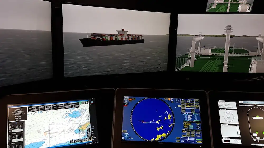 Australian Maritime College Bridge Simulator using Robosys Voyager