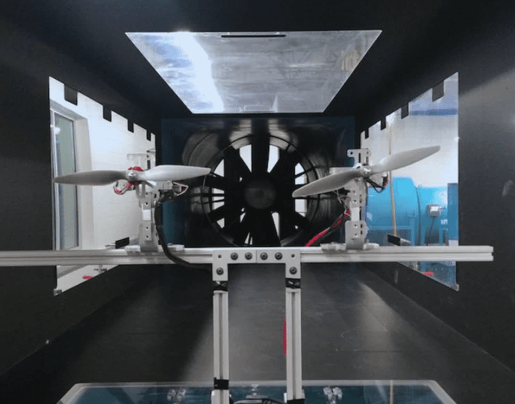 Figure 1: Propulsion systems tested in a wind tunnel