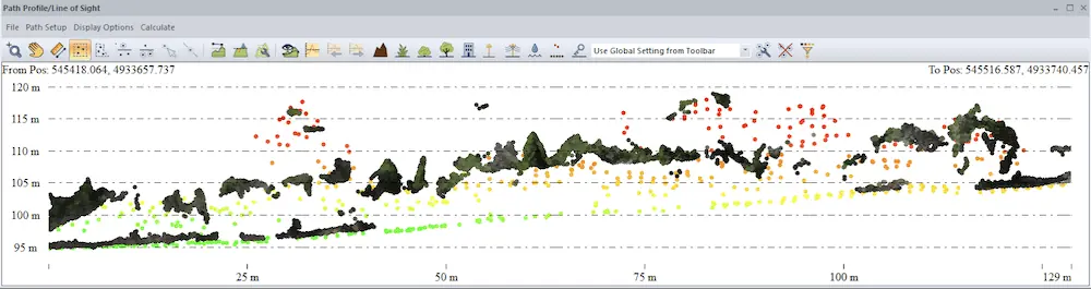 How to evaluate distances between point clouds using Global Mapper Pro