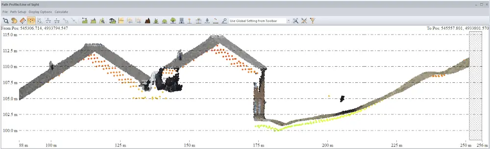 How to evaluate distances between point clouds using Global Mapper Pro 2