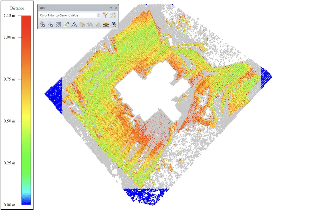 How to evaluate distances between point clouds using Global Mapper Pro 4