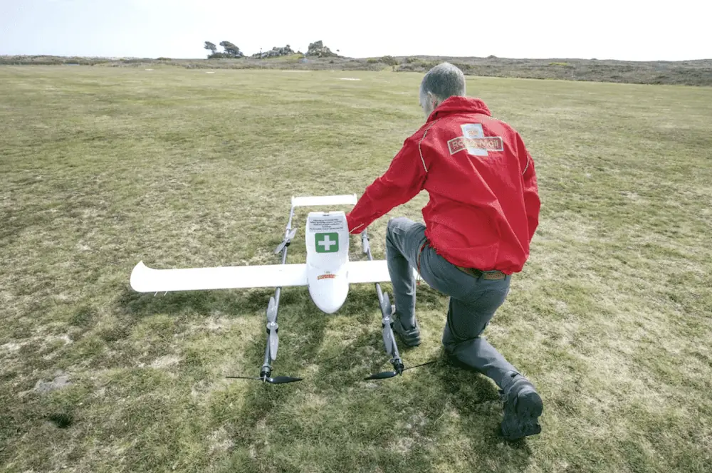 Skyports Drone Services 2021 drone trials with the Royal Mail in the Isles of Scilly