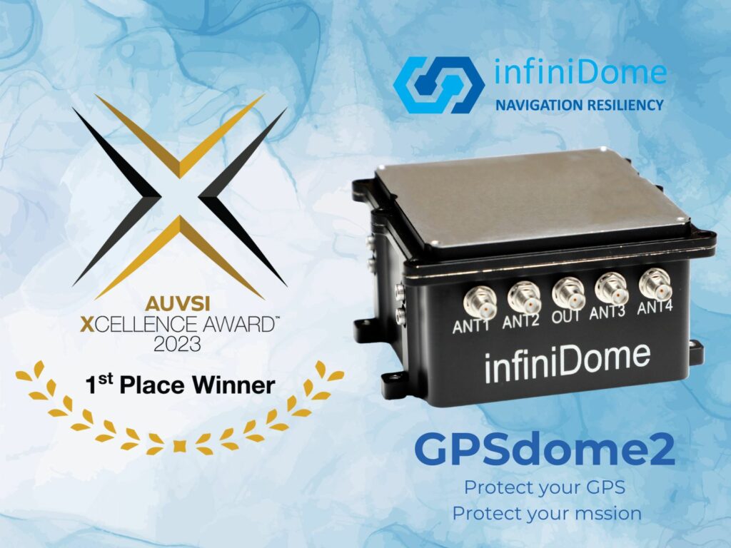 GPSdome2 Wins at AUVSI Xcellence in Technology Awards