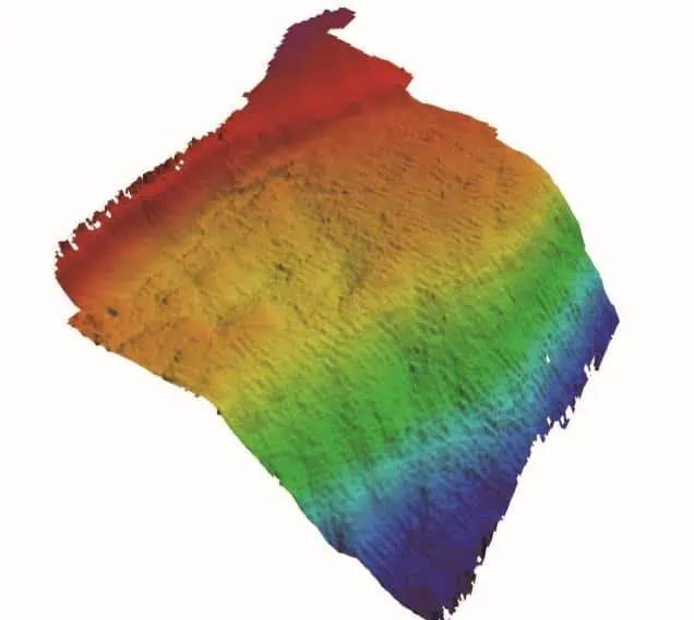 M80 USV multibeam survey of terrain of Inexpressible Island