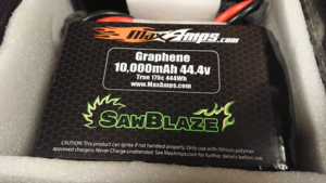 MaxAmps Lithium Batteries Power SawBlaze Robot at 2023 BattleBots Championship