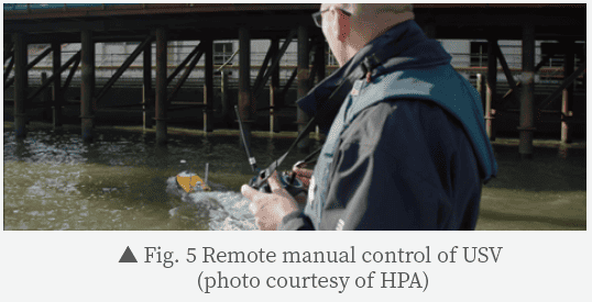 Remote control of OceanAlpha USV