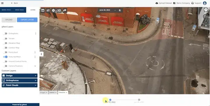gNext Platform: Change-Over-Time Analysis of Construction Project — Before