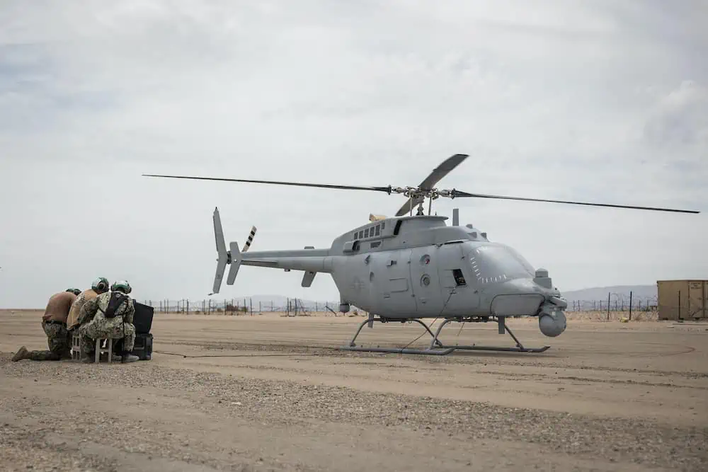 Marines Refuel Unmanned Helicopter Using Manned Aircraft