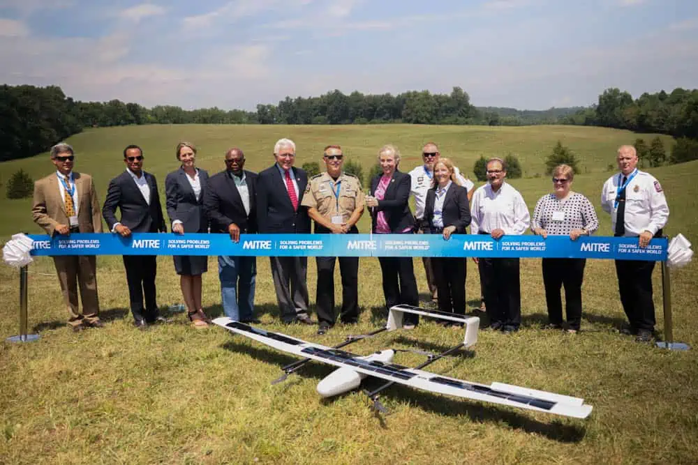 Mitre ribbon cutting to open new sUAS test range
