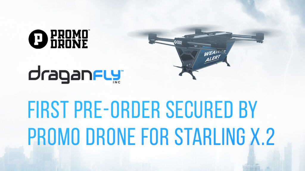 First Pre-Order Secured by Promo Drone for Starling X.2