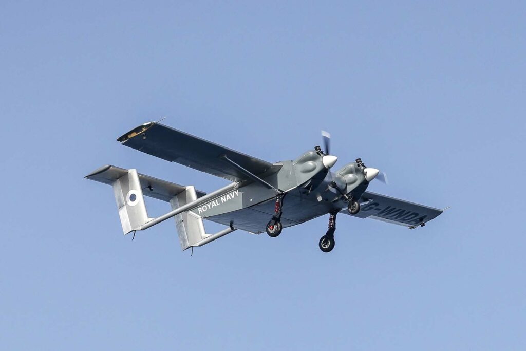 UAS Lands on Royal Navy Carrier at Sea
