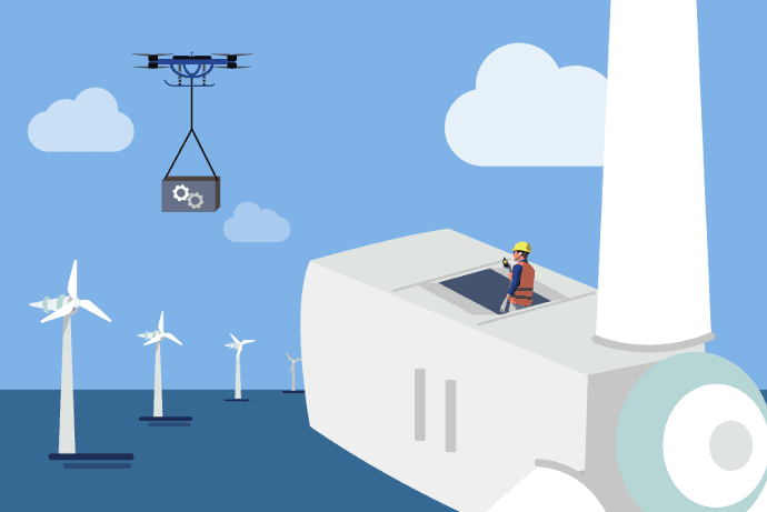 heavy cargo drones for offshore