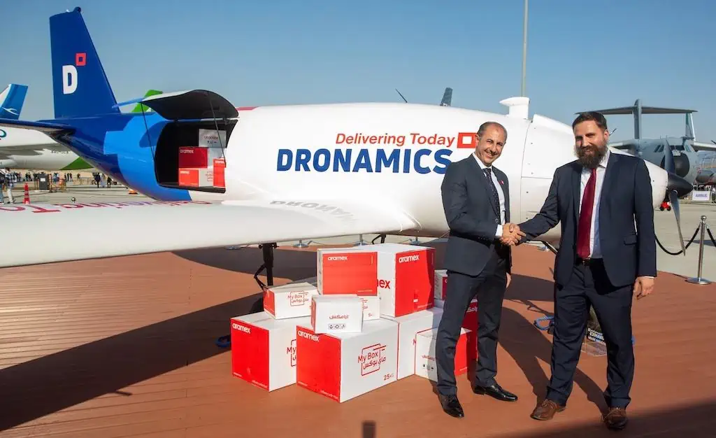 Dronamics & Aramex Partner for Global Cargo Drone Deliveries