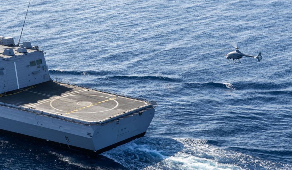VSR700 VTOL UAS Tested at Sea with French Navy