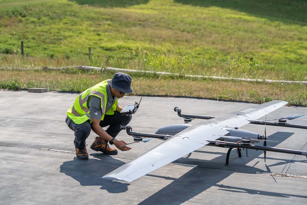 Wing Fuel Inspection Fixed-Wing VTOL Drone Receives FAA Approval for Long-Range Pipeline ...