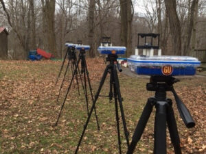 Measuring Solar Eclipse Wind with Ultrasonic Anemometers