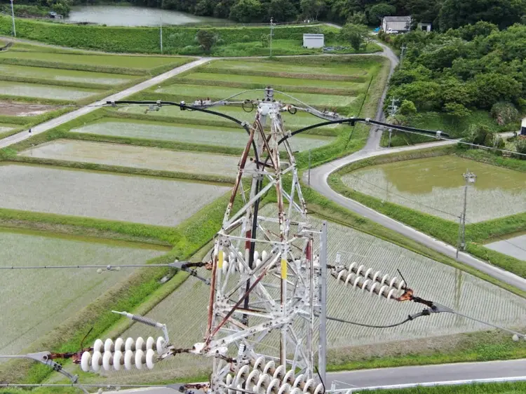 New Abnormality Detection Technology for Drones Inspecting Power Facilities