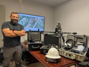 Raul Garcia, head of the surveying departmen at Dan Williams Company