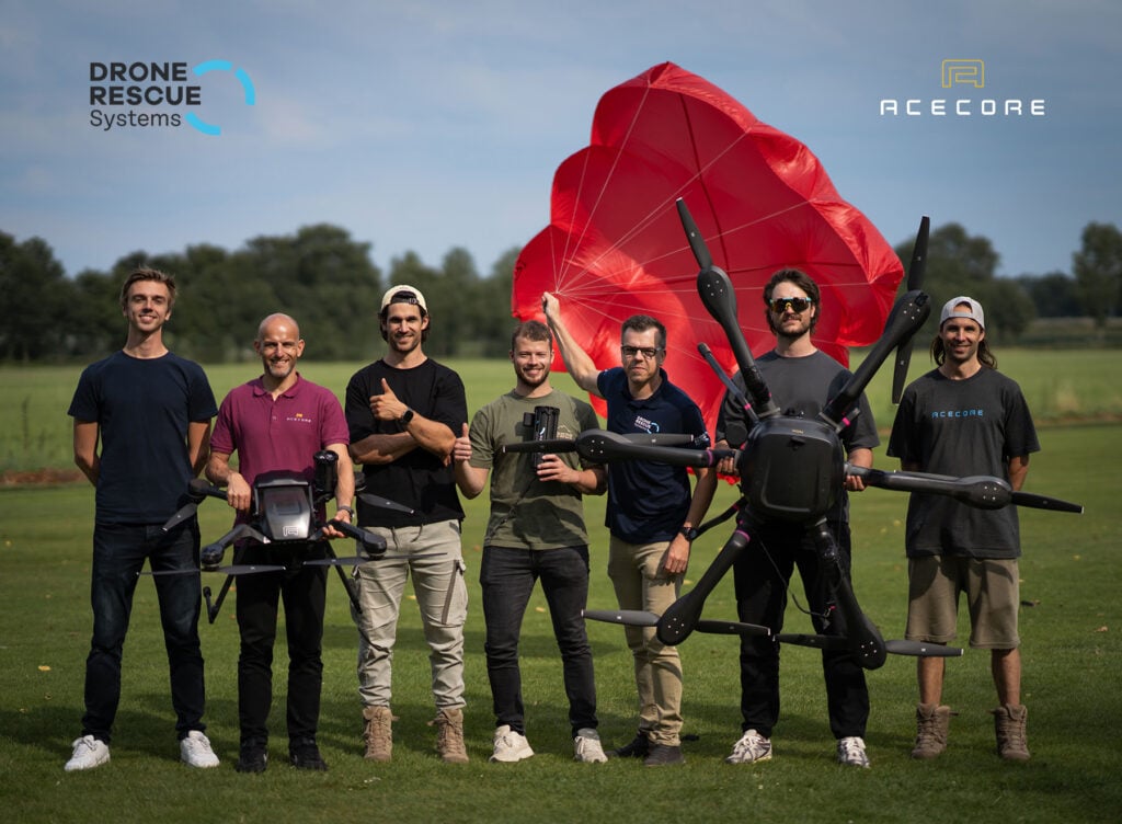 Acecore Drone Rescue Systems partnership for drone safety.