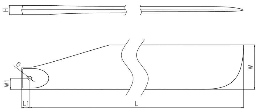 Single 990mm main rotor
