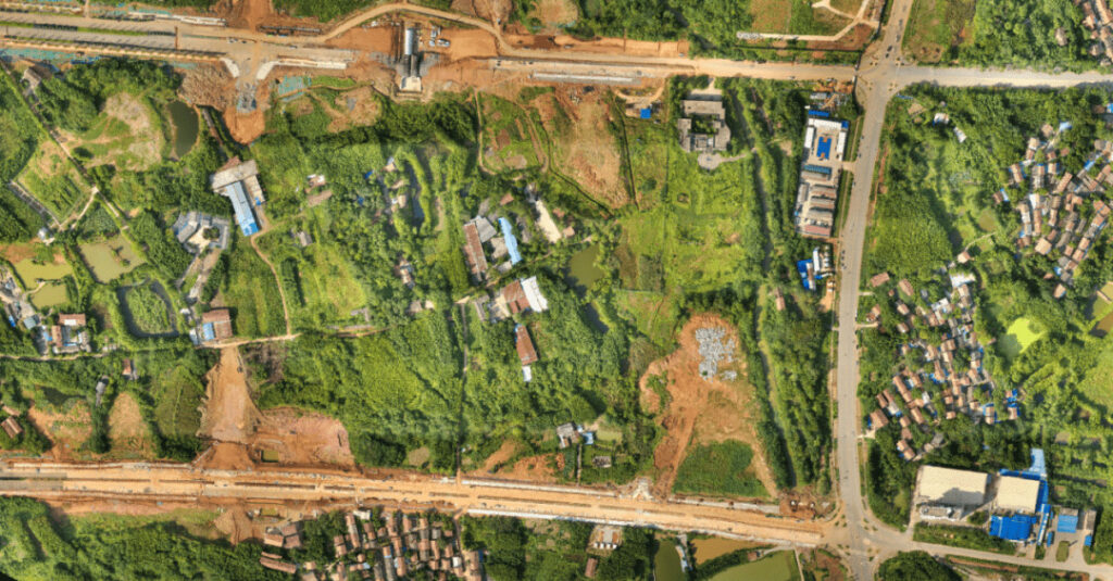 Figure 1: Aerial view of the survey area