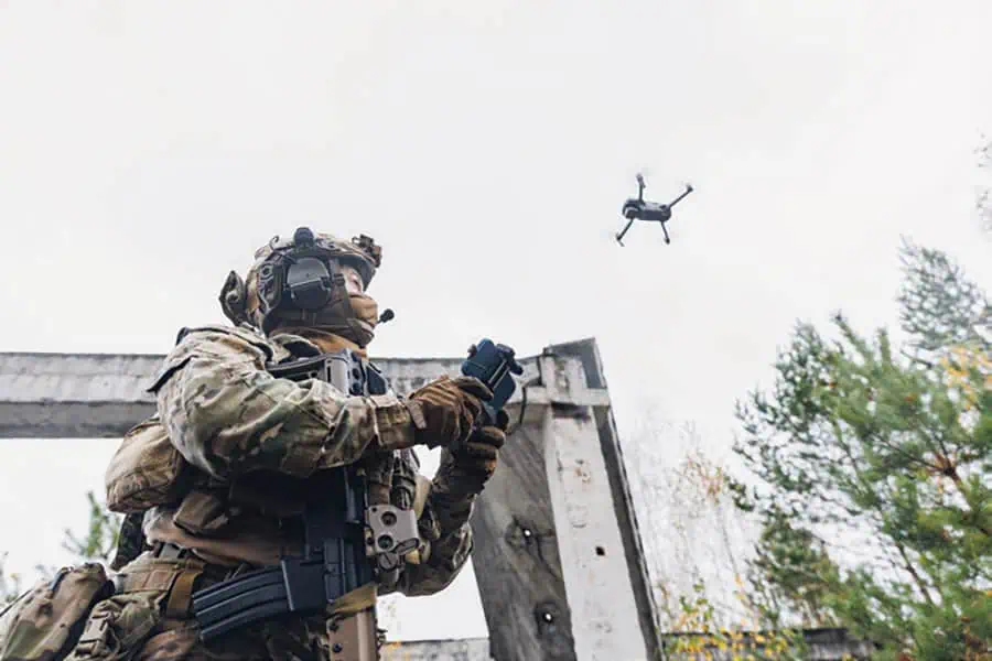 Autonomous drones for defense