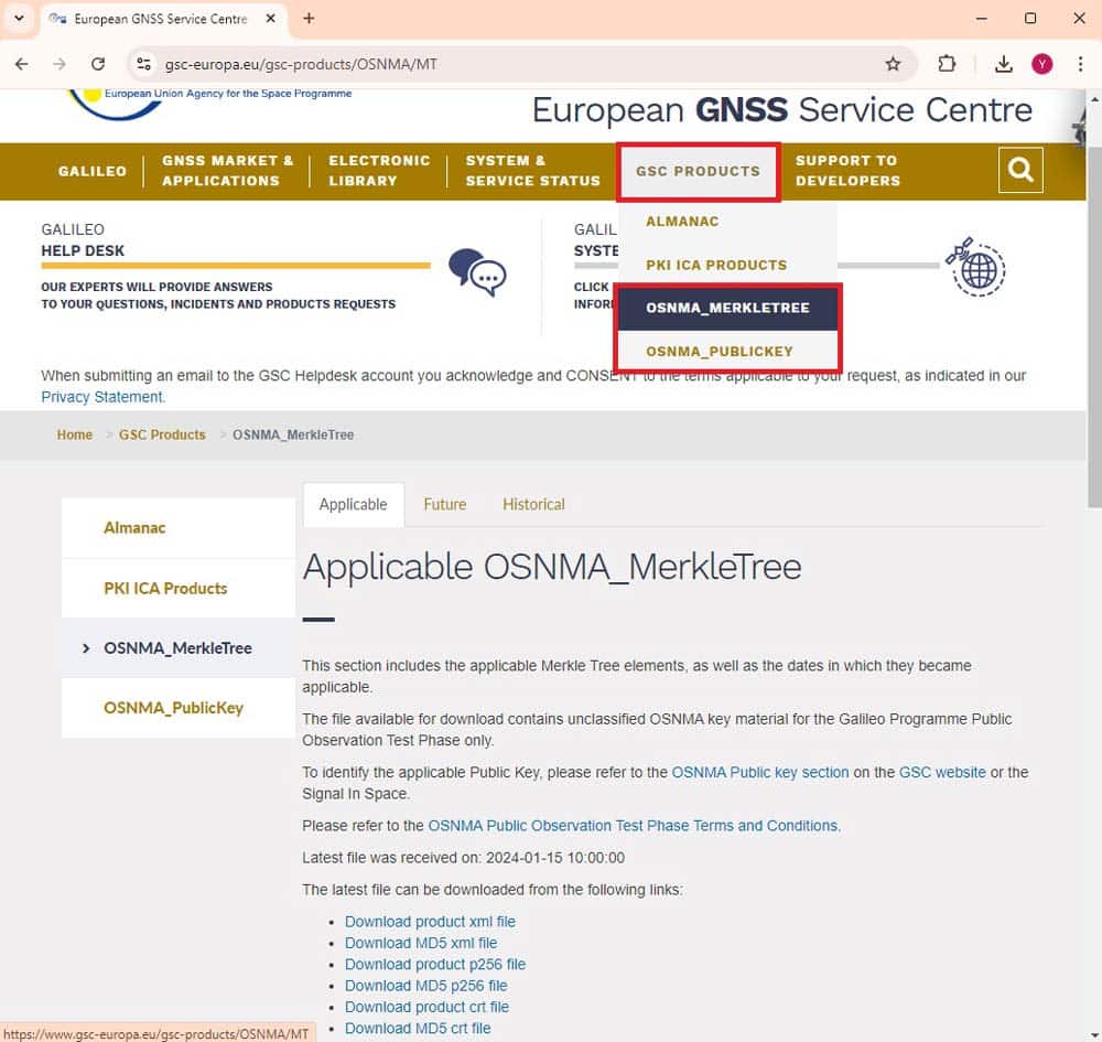 OSNMA_MERKLETREE