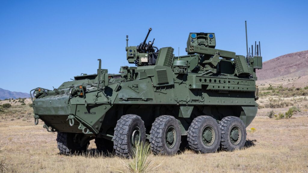 Counter-UAS Directed Energy Stryker successful live-fire demonstration.