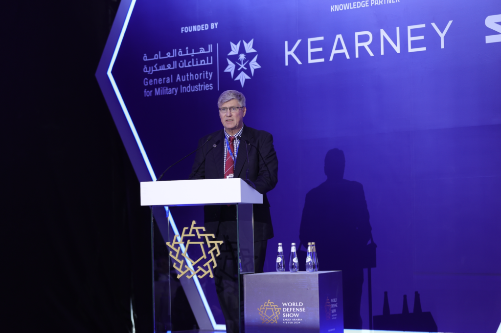 Professor General Adam Finlay at World Defense Show