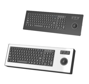 Rugged Backlit Silicone Keyboard with Trackball