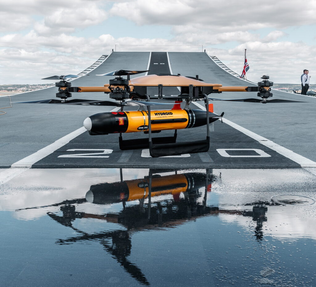 T-150 with AUV underwater mapping payload