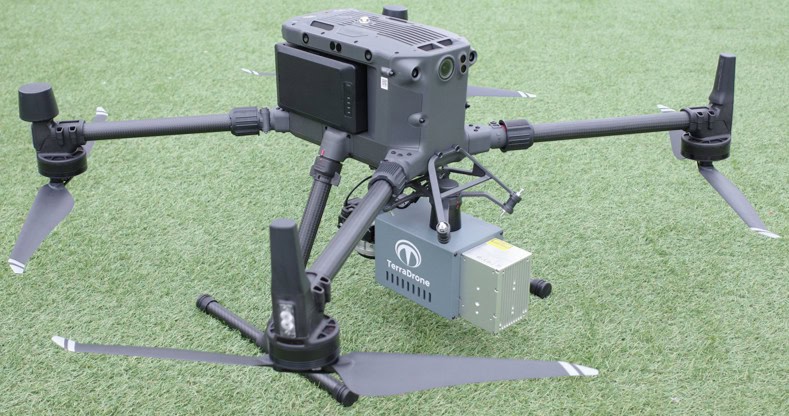 Terra LiDAR One Integrated onto Drone