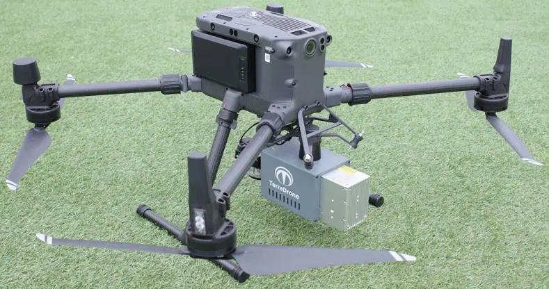 Terra LiDAR One Integrated onto Drone
