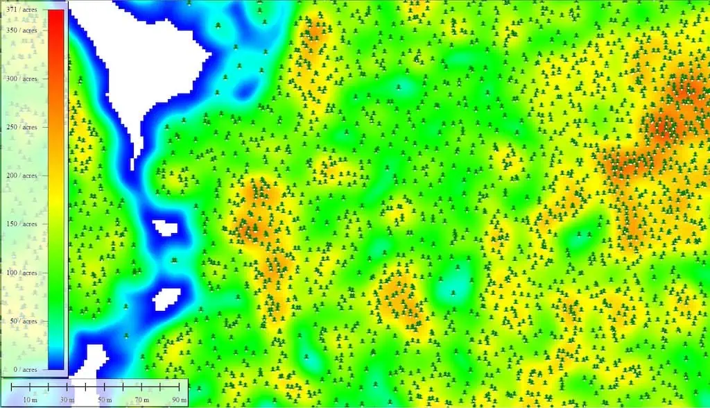 Mapping Forest Density with Lidar