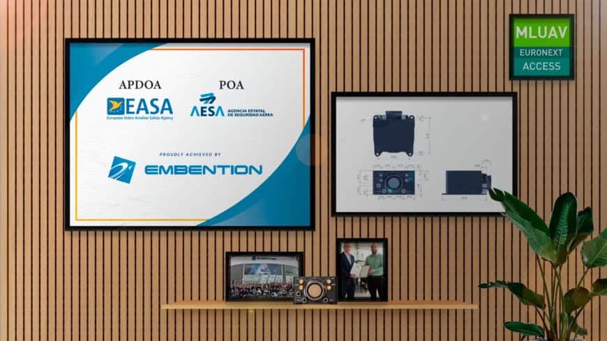 Embention Secures Dual EASA Certifications for Drone & eVTOL Autopilot Systems