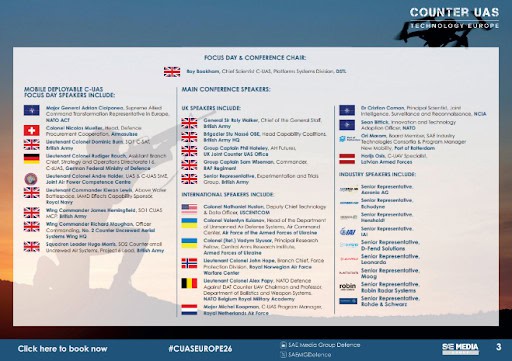 Official Brochure Launches for Counter UAS Technology Europe 2026 3