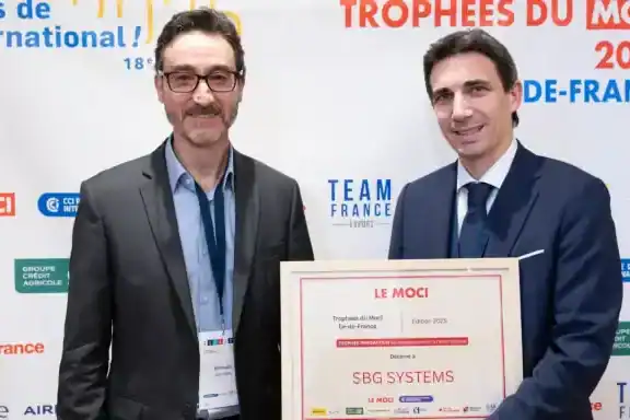 SBG Systems reçoit le trophée de l'innovation aux Trophées MOCI