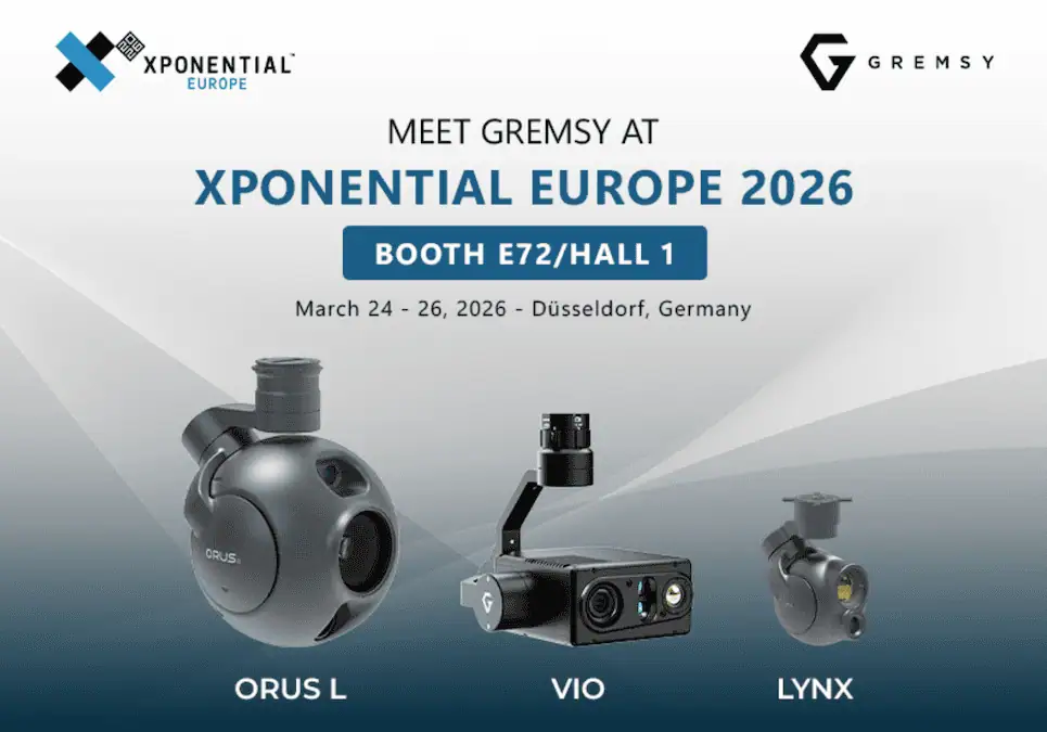 Gremsy to Unveil Next-Generation Payload Solution at XPONENTIAL Europe 2026
