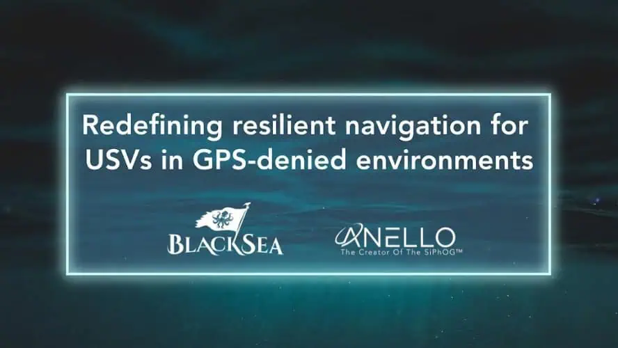 ANELLO Maritime INS Selected for BlackSea Technologies’ Chaser ASV Platform