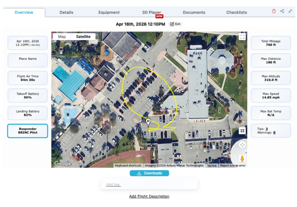 AirData Integrates BRINC Public Safety Drones for Automated Flight Data Capture