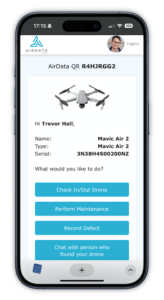 Airdata UAV asset tracking