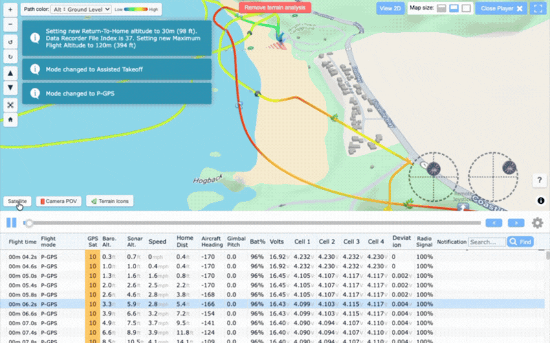 Airdata 3D map