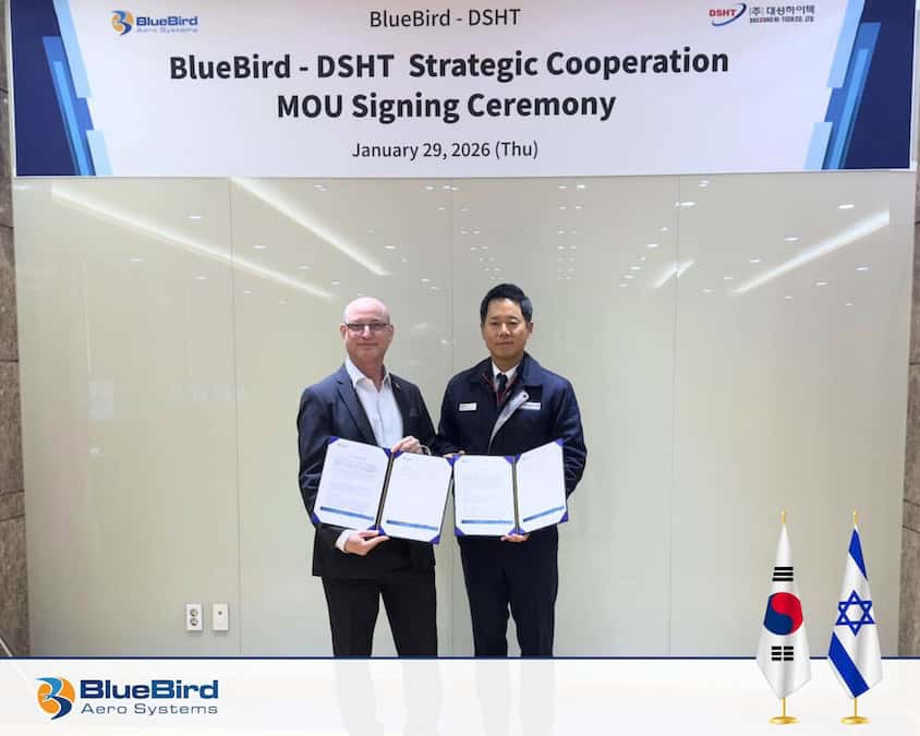 BlueBird Aero Systems Signs Korea UAS Production MOU