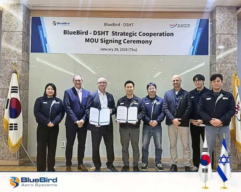 BlueBird Aero Systems Signs Korea UAS Production MOU