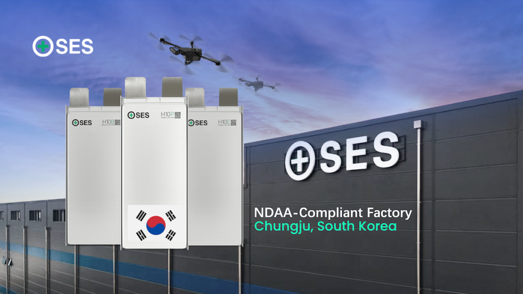 SES AI Readies Its Korea Facility for High Energy Density NDAA-compliant Cell Production for Drones Applications