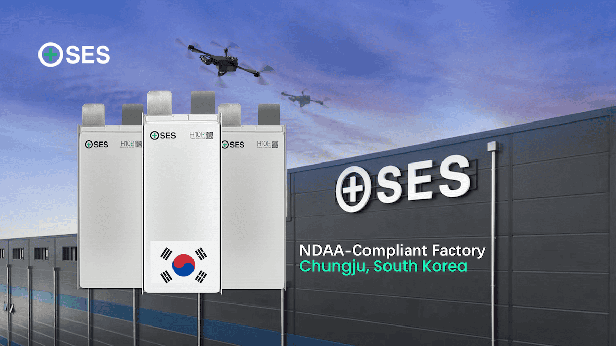 SES AI Readies its Korea Facility for NDAA-Compliant Drone Cell Production